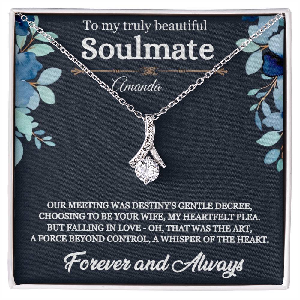 Gift For Soulmate, Alluring Beauty Necklace - Destiny's Gentle Decree