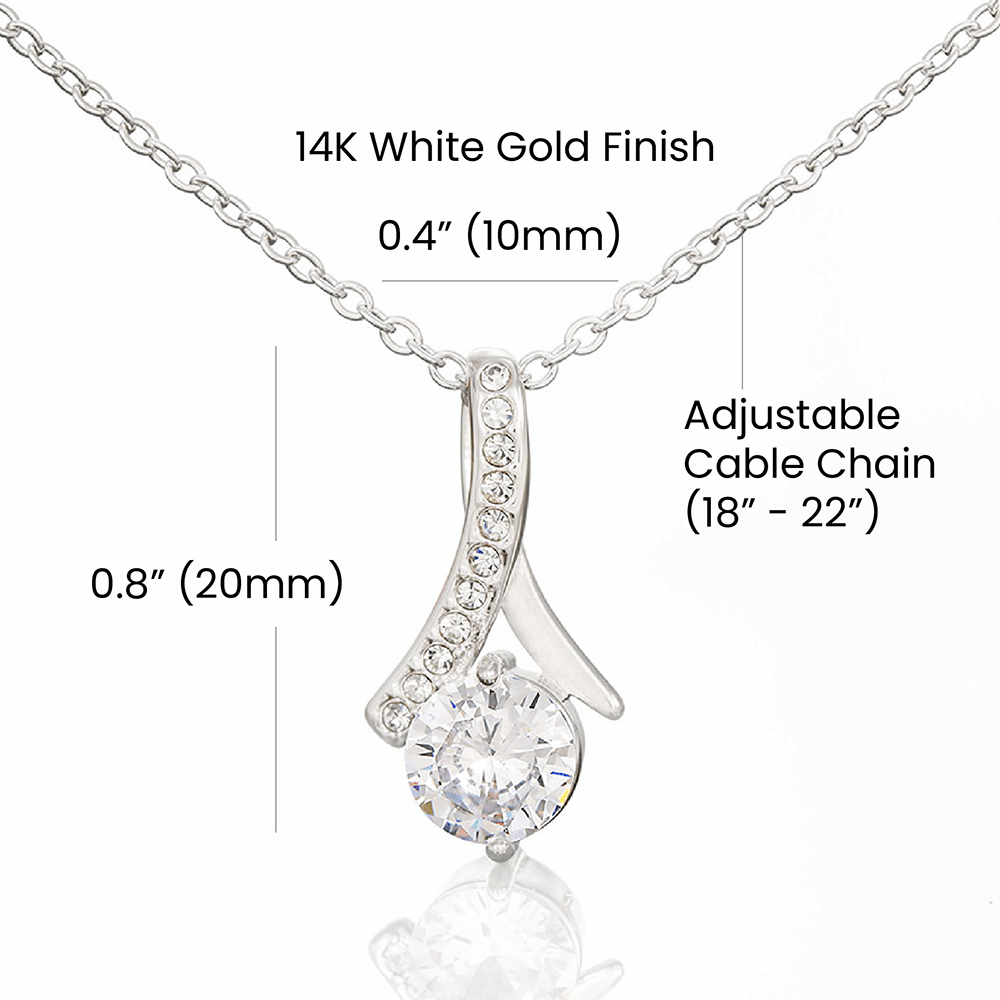 Gift For Teacher Wife - Alluring Beauty Necklace Divine Equation, A+'s Heart Honor Roll