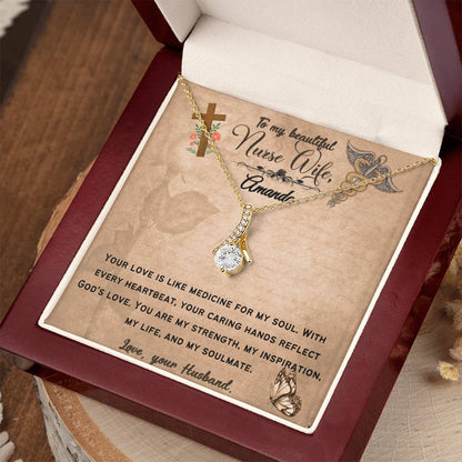 Gift For Nurse Soulmate - Alluring Beauty Necklace, Medicine To My Soul