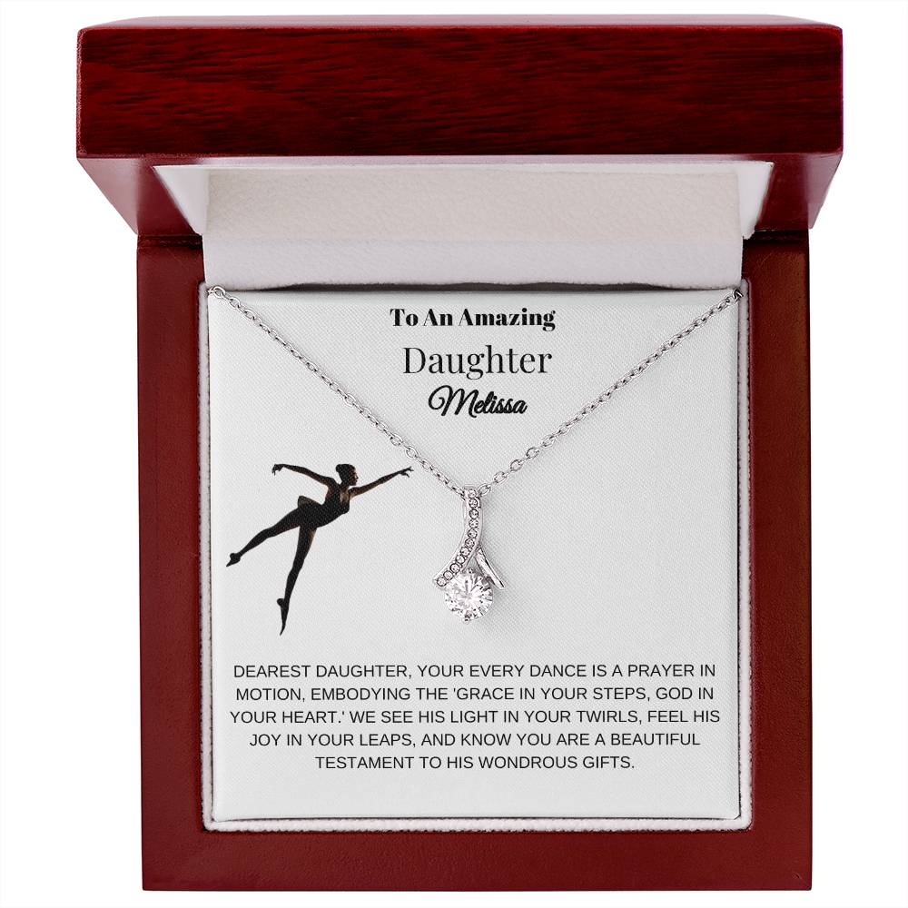 Gift For A Christian Daughter Who Loves To Dance - Alluring Beauty Necklace