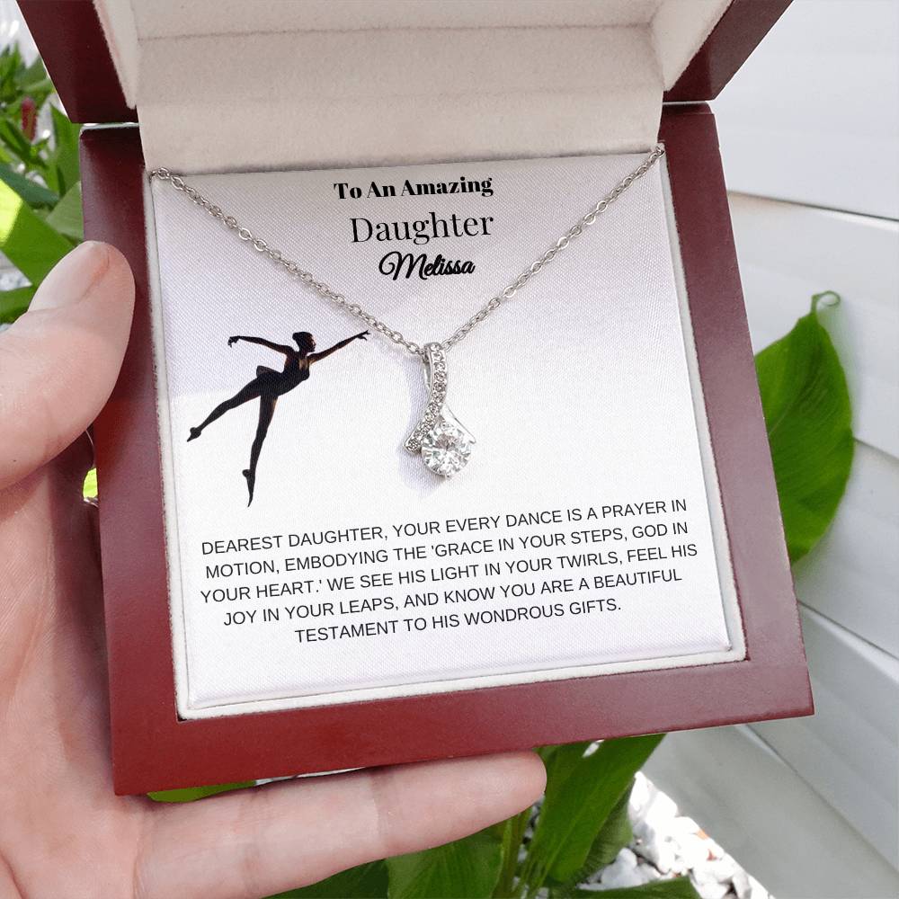 Gift For A Christian Daughter Who Loves To Dance - Alluring Beauty Necklace