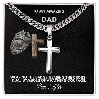 Gift For Police Dad of Faith