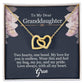 To My Dear Granddaughter - Gran - Interlocking Hearts