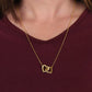 Gift For Christian Fashionista Daughter - Interlocking Hearts Necklace