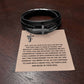 Gift For Christian Musician Dad - Men's Cross Bracelet