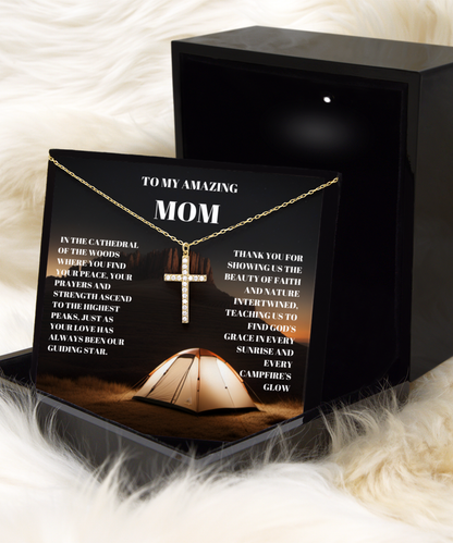 Gift For Christian Camping Mom - Crystal Cross1