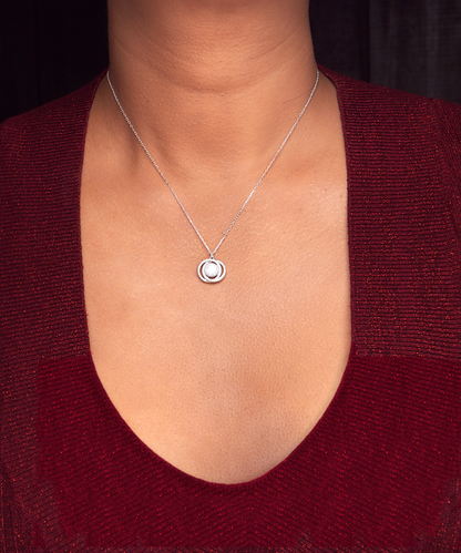 Gift For Christian Nurse Mom - Double Crystal Necklace